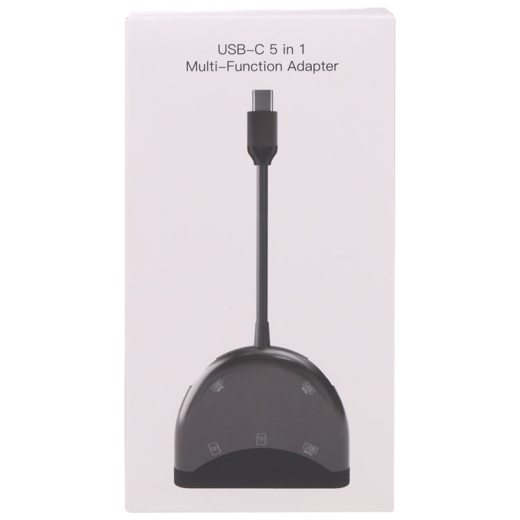 NK-3039 5 in 1 USB-C / Type-C Male to TF / SD Card Slot + 3 USB Female Adapter - free shipping - PMC TechLife - Order now!