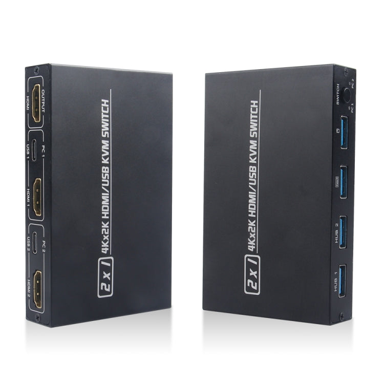 AM-KVM201CL 2x1 4Kx2K HDMI / USB / KVM Switch - Switch by PMC TechLife | Online Shopping South Africa | PMC TechLife | Buy Now Pay Later Mobicred