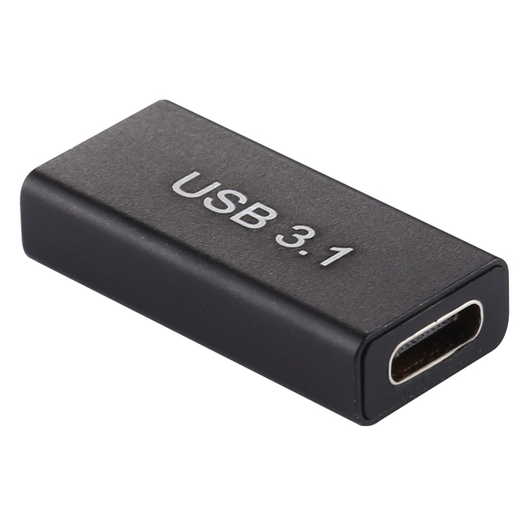 Type-C / USB-C Female to USB 3.0 Female Aluminium Alloy Adapter (Black) - Cable & Adapters by PMC TechLife | Online Shopping South Africa | PMC TechLife