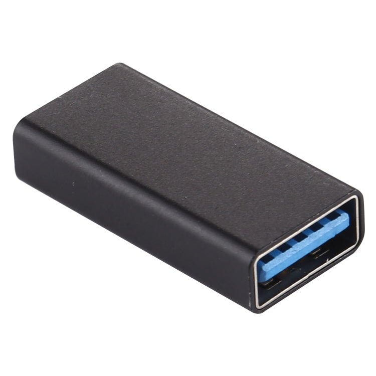 Type-C / USB-C Female to USB 3.0 Female Aluminium Alloy Adapter (Black) - Cable & Adapters by PMC TechLife | Online Shopping South Africa | PMC TechLife