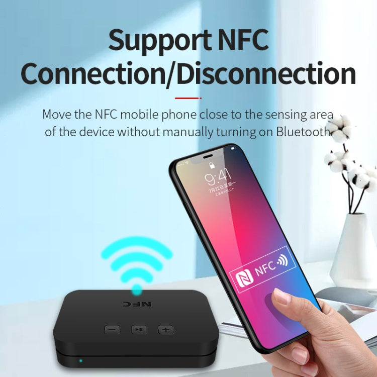 TI-800 NFC Desktop Bluetooth 5.0  Adapter Music Receiver for USB Drive Reads Bluetooth Speaker (Black) - Audio Receiver Transmitter by PMC TechLife | Online Shopping South Africa | PMC TechLife