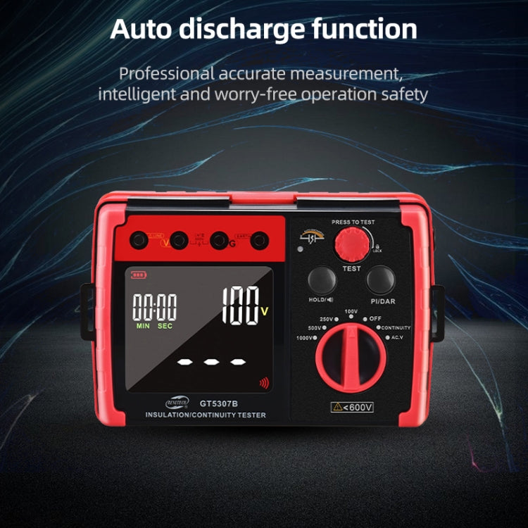 BENETECH GT5307B Professional LCD Digital Insulation Resistance Tester - free shipping - PMC TechLife - Order now!