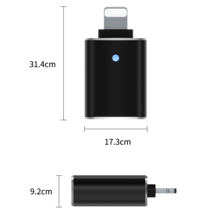 8 Pin OTG Adapter (Gold) - Converter & Adapter by PMC TechLife | Online Shopping South Africa | PMC TechLife
