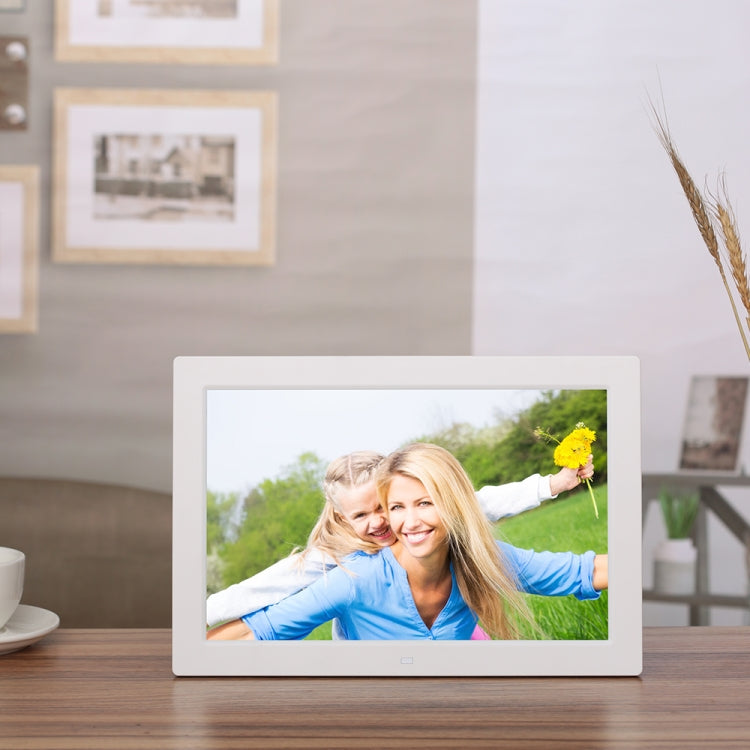 13 inch High-definition Digital Photo Frame Electronic Photo Frame Showcase Display Video Advertising Machine(White) - free shipping - PMC TechLife - Order now!