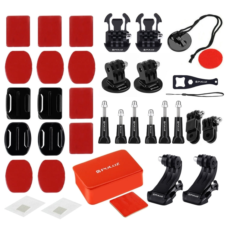 PULUZ 53 in 1 Accessories Total Ultimate Combo Kits (Chest Strap + Suction Cup Mount + 3-Way Pivot Arms + J-Hook Buckle + Wrist Strap + Helmet Strap + Extendable Monopod + Surface Mounts + Tripod Adap ...  for GoPro, Insta360, DJI and Other Action Cameras -  by PULUZ | Online Shopping South Africa | PMC TechLife | Buy Now Pay Later Mobicred