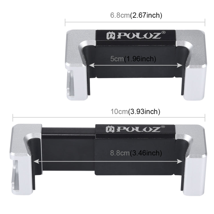 PULUZ Folding Plastic Tripod + Aluminum Alloy Clamp Bracket with Cold Shoe for iPhone, Galaxy, Huawei, Xiaomi, Sony, HTC, Google and other Smartphones - Desktop Holder by PULUZ | Online Shopping South Africa | PMC TechLife | Buy Now Pay Later Mobicred