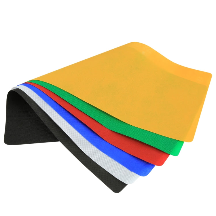 6 PCS PULUZ Collapsible Photography Studio Background, 6 Colors (Black, White, Red, Blue, Orange, Green), Size: 80cm x 40cm - free shipping - PMC TechLife - Order now!