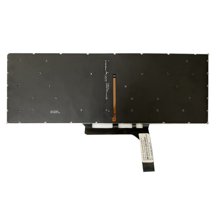 US Version Laptop Keyboard with Backlight for MSI GS65 / GS65VR / MS-16Q2 / Stealth 8SE /8SF / 8SG /Thin 8RE / Thin 8RF (Red) - Replacement Keyboards by PMC TechLife | Online Shopping South Africa | PMC TechLife