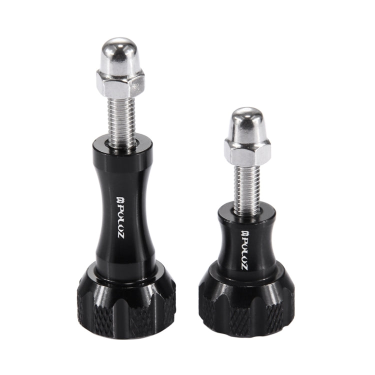 PULUZ CNC Aluminum Thumb Knob Stainless Bolt Nut Screw Set for GoPro Hero11 Black / HERO10 Black / HERO9 Black / HERO8 Black /7 /6 /5 /5 Session /4 Session /4 /3+ /3 /2 /1, DJI Osmo Action, Xiaoyi and Other Action Cameras(Black) - Screws by PULUZ | Online Shopping South Africa | PMC TechLife
