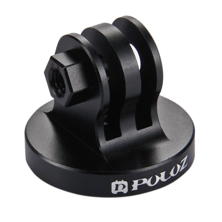 PULUZ 1/4 inch Screw Hole Tripod Mount CNC Adapter for GoPro Hero11 Black / HERO10 Black /9 Black /8 Black /7 /6 /5 /5 Session /4 Session /4 /3+ /3 /2 /1, DJI Osmo Action and Other Action Cameras(Black) - Connection Mount by PULUZ | Online Shopping South Africa | PMC TechLife