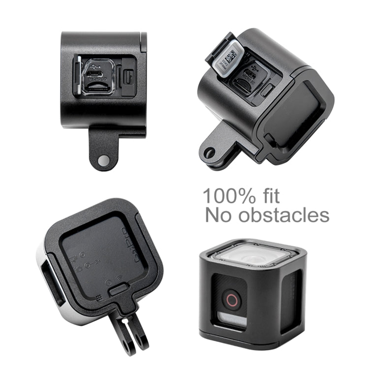 PULUZ Housing Shell CNC Aluminum Alloy Protective Cage with Insurance Frame for GoPro HERO5 Session /HERO4 Session /HERO Session(Black) - Metal Cases by PULUZ | Online Shopping South Africa | PMC TechLife | Buy Now Pay Later Mobicred