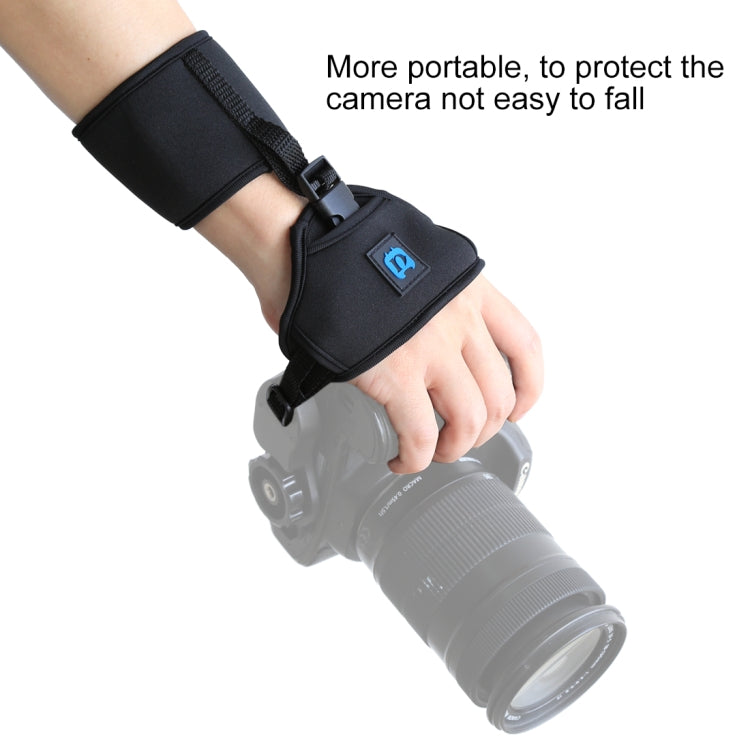 PULUZ Soft Neoprene Hand Grip Wrist Strap with 1/4 inch Screw Plastic Plate for SLR / DSLR Cameras - free shipping - PMC TechLife - Order now!