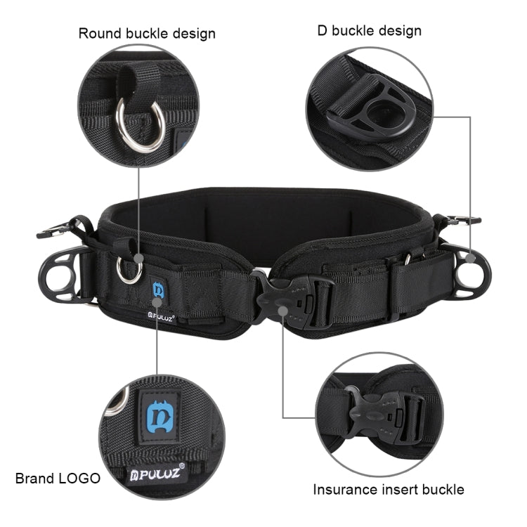 PULUZ Multi-functional Bundle Waistband Strap Belt  with Hook for SLR / DSLR Cameras - Camera Strap by PULUZ | Online Shopping South Africa | PMC TechLife | Buy Now Pay Later Mobicred
