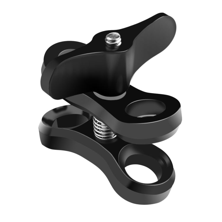 PULUZ Ball Clamp Close Hole Diving Camera Bracket CNC Aluminum Spring Flashlight Clamp for Diving Underwater Photography System(Black) - Diving Accessories by PULUZ | Online Shopping South Africa | PMC TechLife | Buy Now Pay Later Mobicred