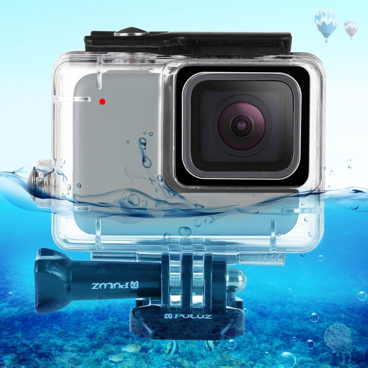 PULUZ 45m Underwater Waterproof Housing Diving Case for GoPro HERO7 Silver / HERO7 White, with Buckle Basic Mount & Screw(Transparent) - Waterproof Cases by PULUZ | Online Shopping South Africa | PMC TechLife | Buy Now Pay Later Mobicred