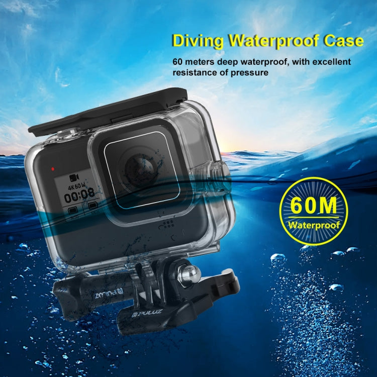 PULUZ 60m Underwater Depth Diving Case Waterproof Camera Housing for GoPro HERO8 Black - free shipping - PMC TechLife - Order now!