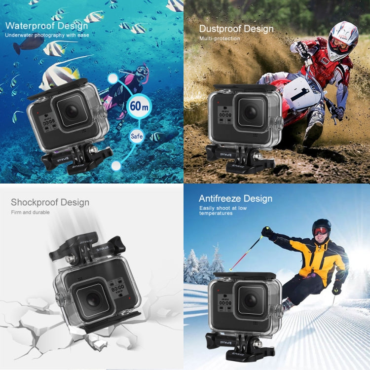 PULUZ 60m Underwater Depth Diving Case Waterproof Camera Housing for GoPro HERO8 Black - free shipping - PMC TechLife - Order now!
