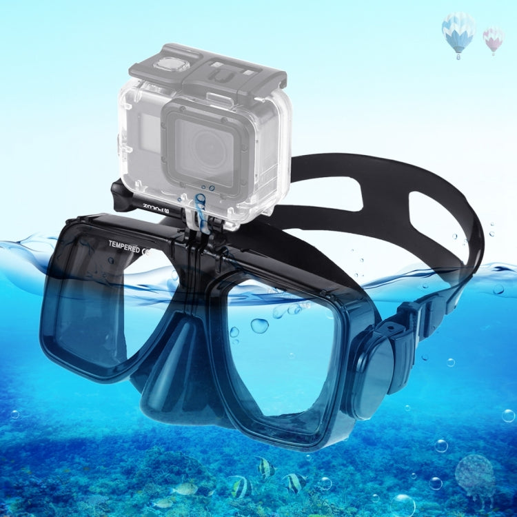 PULUZ Water Sports Diving Equipment Diving Mask Swimming Glasses for GoPro, Insta360, DJI and Other Action Cameras(Black) - Diving Mask by PULUZ | Online Shopping South Africa | PMC TechLife | Buy Now Pay Later Mobicred