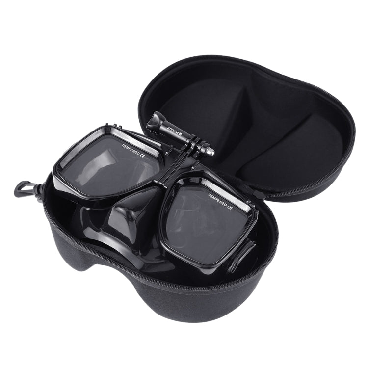 PULUZ Water Sports Diving Equipment Diving Mask Swimming Glasses for GoPro, Insta360, DJI and Other Action Cameras(Black) - Diving Mask by PULUZ | Online Shopping South Africa | PMC TechLife | Buy Now Pay Later Mobicred