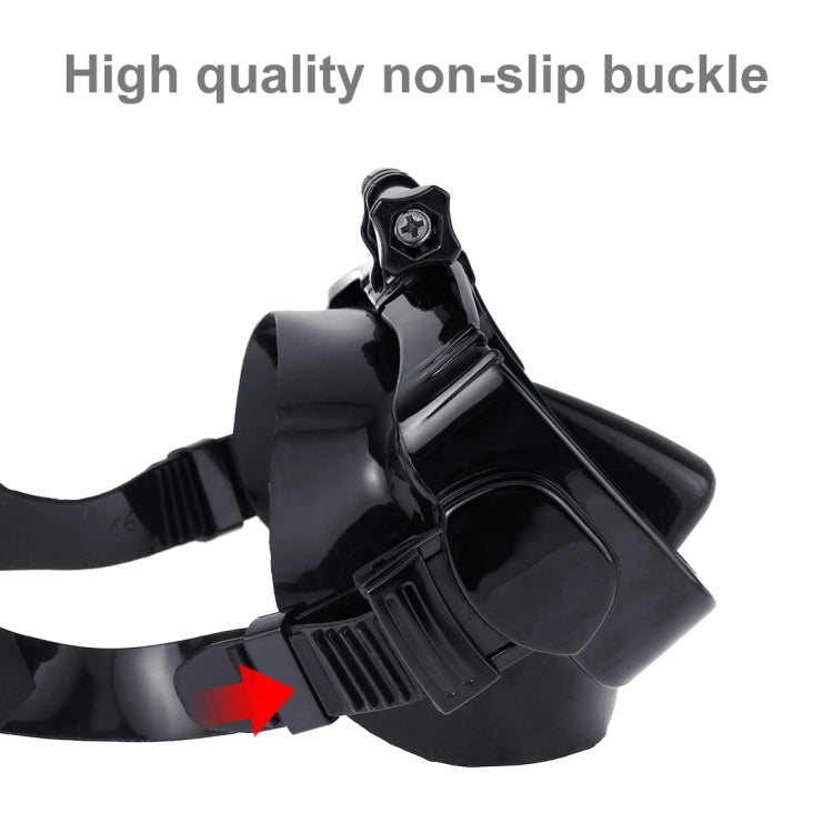 PULUZ Water Sports Diving Equipment Diving Mask Swimming Glasses for GoPro, Insta360, DJI and Other Action Cameras(Black) - Diving Mask by PULUZ | Online Shopping South Africa | PMC TechLife | Buy Now Pay Later Mobicred