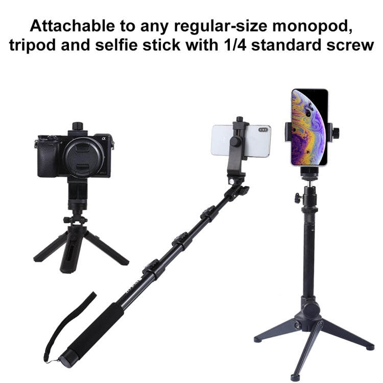PULUZ 360 Degree Rotating Universal Horizontal Vertical Shooting Phone Clamp Holder Bracket for iPhone, Galaxy, Huawei, Xiaomi, Sony, HTC, Google and other Smartphones - Desktop Holder by PULUZ | Online Shopping South Africa | PMC TechLife