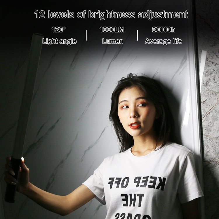 PULUZ RGB Colorful Photo LED Stick Adjustable Color Temperature Handheld LED Fill Light with Remote Control(Black) - free shipping - PMC TechLife - Order now!