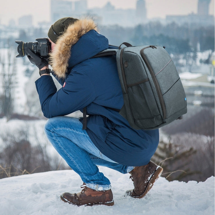 PULUZ Outdoor Portable Waterproof Scratch-proof Dual Shoulders Backpack Handheld PTZ Stabilizer Camera Bag with Rain Cover for Digital Camera, DJI Ronin-SC / Ronin-S(Grey) - free shipping - PMC TechLife - Order now!