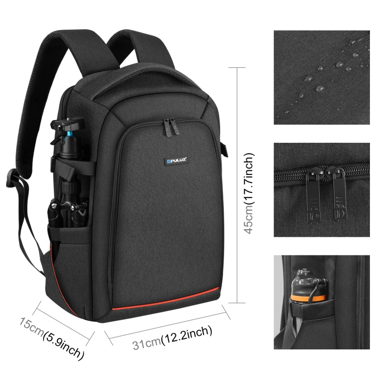 PULUZ Outdoor Portable Waterproof Scratch-proof Dual Shoulders Backpack Handheld PTZ Stabilizer Camera Bag with Rain Cover for Digital Camera, DJI Ronin-SC / Ronin-S (Black) - free shipping - PMC TechLife - Order now!