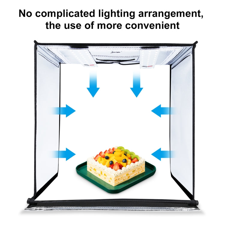 PULUZ Photo Studio Light Box Portable 60 x 60 x 60 cm Light Tent LED 5500K White Light Dimmable Mini 36W Photography Studio Tent Kit with 6 Removable Backdrops (Black Orange White Green Blue Red)(AU Plug) - free shipping - PMC TechLife - Order now!