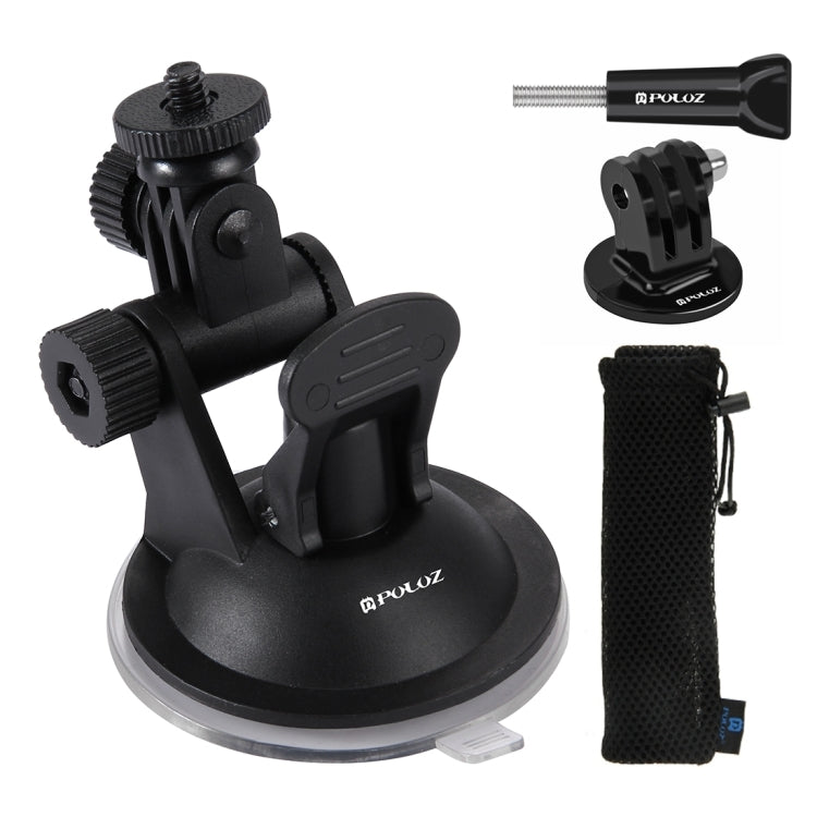 PULUZ Car Suction Cup Mount with Screw & Tripod Mount Adapter & Storage Bag for GoPro Hero11 Black / HERO10 Black /9 Black /8 Black /7 /6 /5 /5 Session /4 Session /4 /3+ /3 /2 /1, DJI Osmo Action and Other Action Cameras - Holder by PULUZ | Online Shopping South Africa | PMC TechLife | Buy Now Pay Later Mobicred