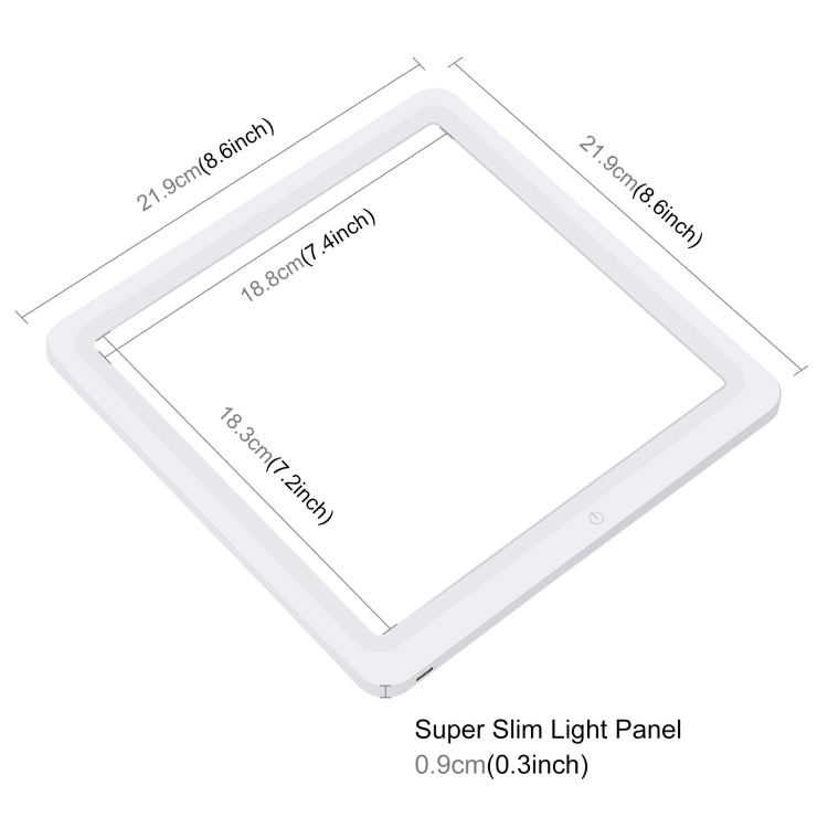 PULUZ 20cm LED Shadowless Light Pad for Photo Studio Box - free shipping - PMC TechLife - Order now!