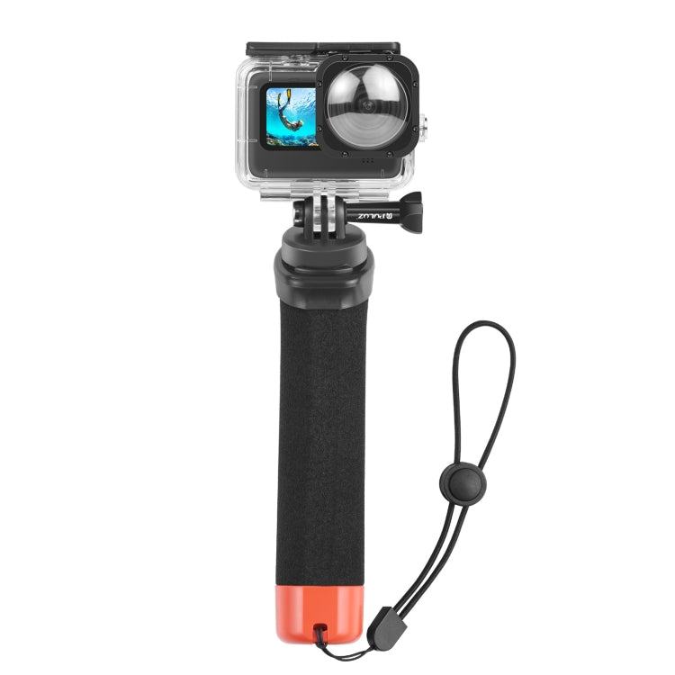 PULUZ Floating Foam Hand Grip Buoyancy Rods with Strap & Quick-release Base for GoPro, Insta360, DJI and Other Action Cameras(Orange) - Floating Grip & Ball by PULUZ | Online Shopping South Africa | PMC TechLife | Buy Now Pay Later Mobicred