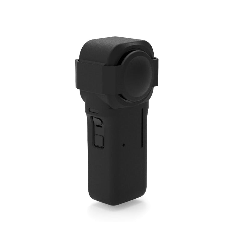PULUZ Silicone Protective Case with Lens Cover for Insta360 One RS 1-Inch 360 Edition(Black) - Case & Bags by PULUZ | Online Shopping South Africa | PMC TechLife | Buy Now Pay Later Mobicred