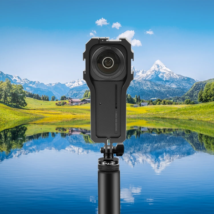 PULUZ Protective Cage Rig Housing Frame with Cold Shoe for Insta360 ONE RS 1-Inch 360 Edition(Black) - free shipping - PMC TechLife - Order now!