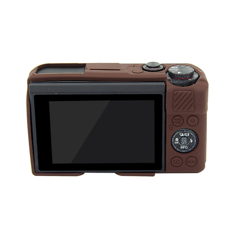 PULUZ Soft Silicone Protective Case for Canon EOS G7 X Mark II(Coffee) - Protective Case by PULUZ | Online Shopping South Africa | PMC TechLife | Buy Now Pay Later Mobicred