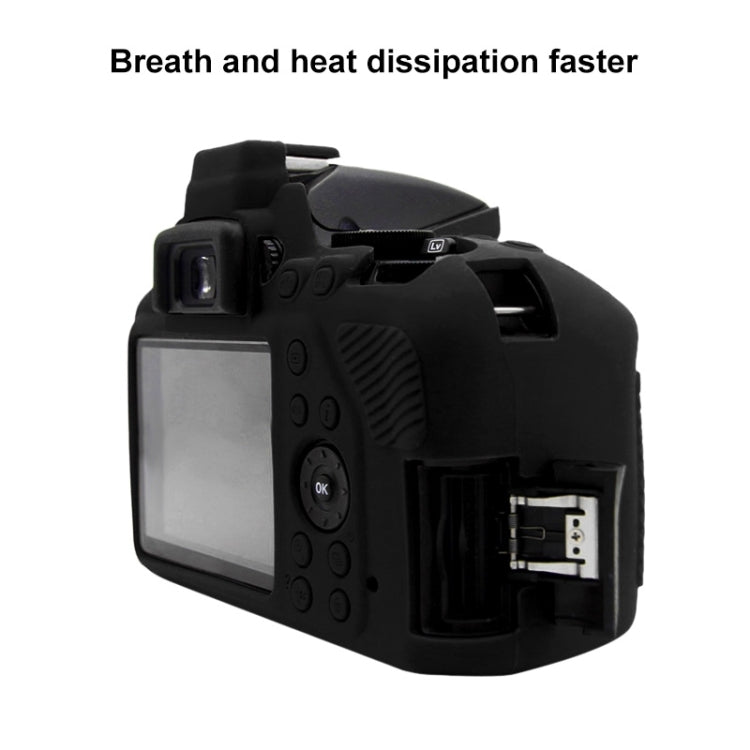 PULUZ Soft Silicone Protective Case for Nikon D3500(Black) - free shipping - PMC TechLife - Order now!