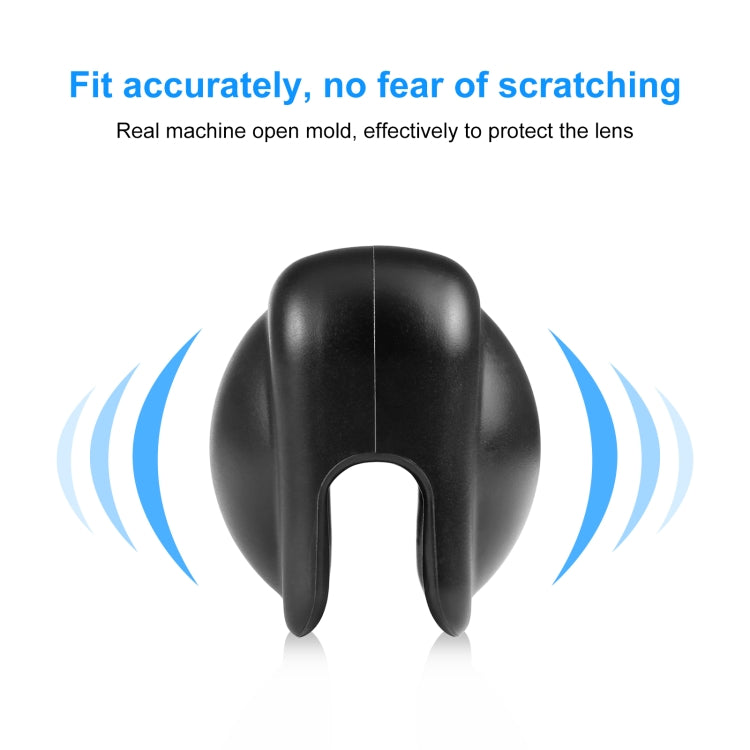 For Insta360 X3 PULUZ Silicone Protective  Lens Cover(Black) - Len Accessories by PULUZ | Online Shopping South Africa | PMC TechLife | Buy Now Pay Later Mobicred