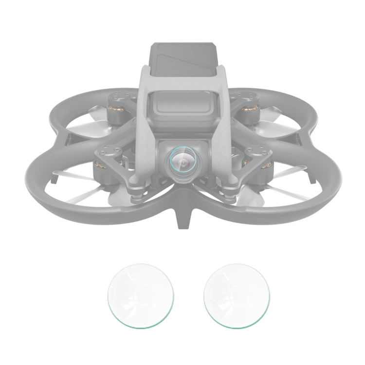 For DJI Avata 2pcs PULUZ Tempered Glass Drone Lens Film(Transparent) -  by PMC TechLife | Online Shopping South Africa | PMC TechLife