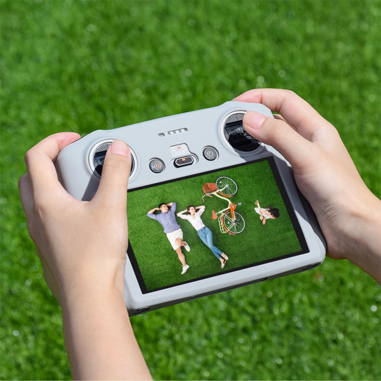 For DJI Mini 3 Pro / DJI RC with Screen PULUZ Silicone Protective Case(Grey) - Carry Cases & Bags by PULUZ | Online Shopping South Africa | PMC TechLife | Buy Now Pay Later Mobicred