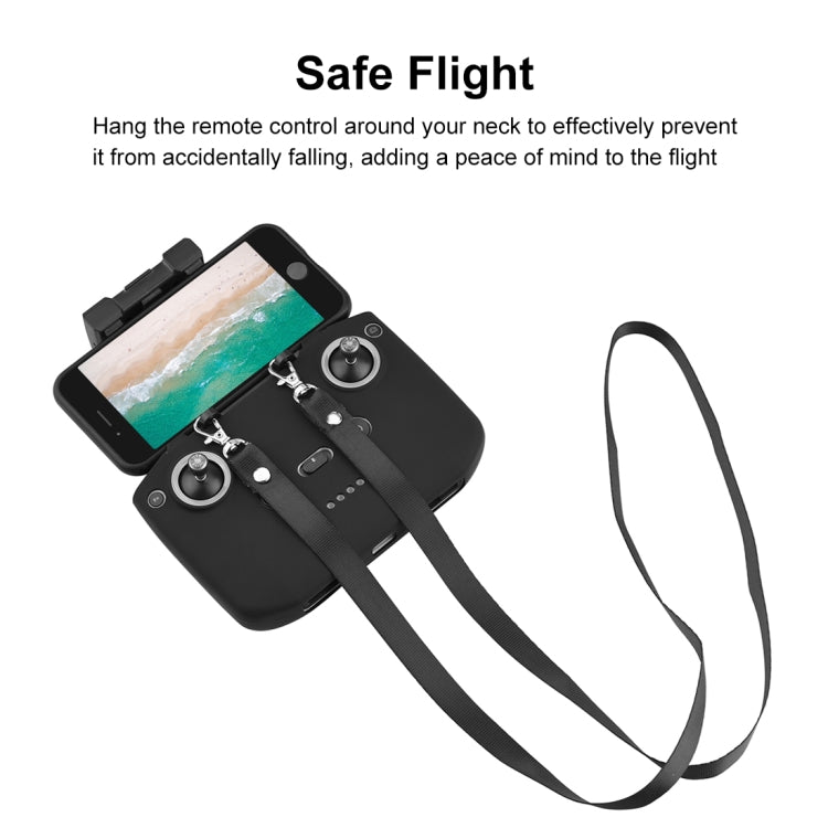PULUZ Shockproof Anti-scratch Silicone Case with Neck Strap For DJI Mini 3 / 3 Pro / Mavic 3 / Air 2S / Mini 2 Remote Control (Black) - Cases & Bags by PULUZ | Online Shopping South Africa | PMC TechLife | Buy Now Pay Later Mobicred