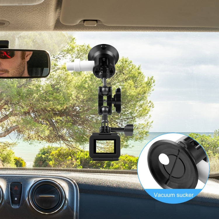 PULUZ 3 inch Car Single Pump Suction Cup Aluminum Alloy Mount (Black) - free shipping - PMC TechLife - Order now!