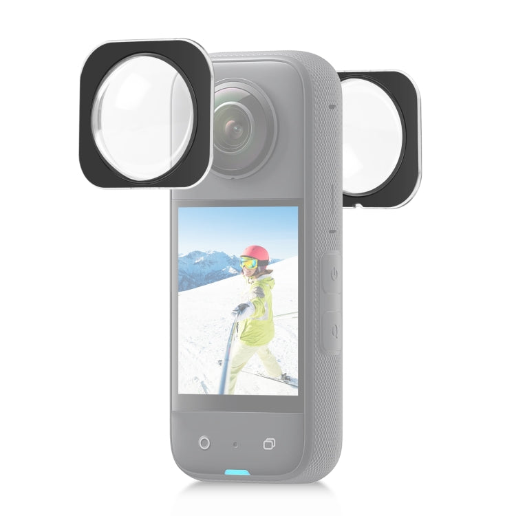 For Insta360 X3 PULUZ Lens Guard Optical Glass Protective Cover (Black) - free shipping - PMC TechLife - Order now!