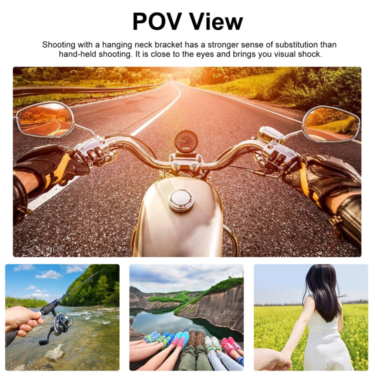 PULUZ Lazy Neck Bracket POV View Mount for GoPro Action Cameras (Black) - Holder by PULUZ | Online Shopping South Africa | PMC TechLife | Buy Now Pay Later Mobicred