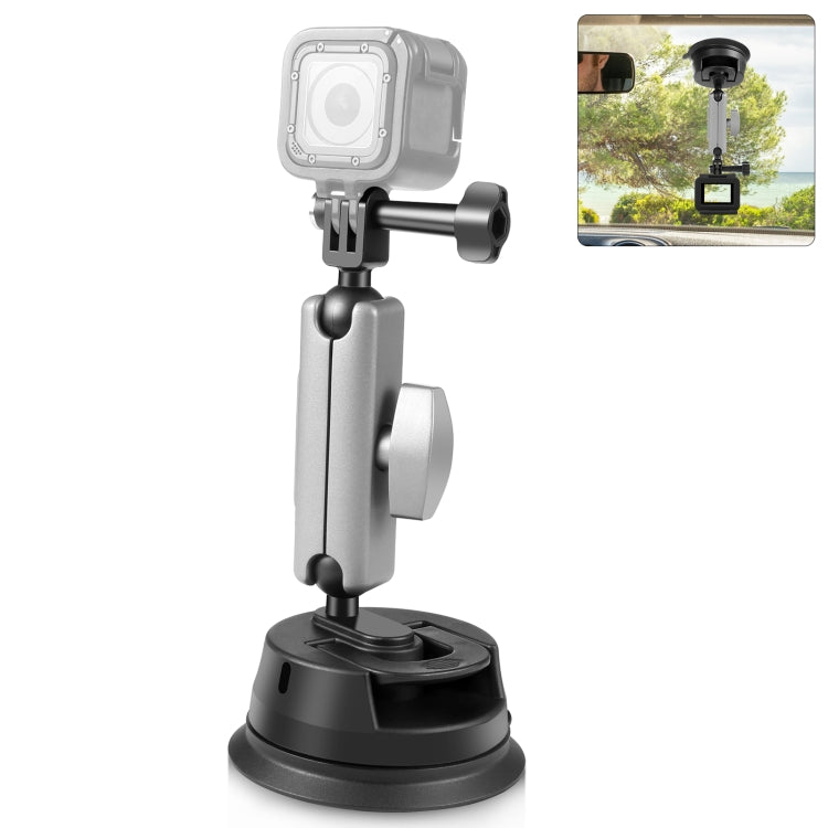 PULUZ Car Suction Cup Arm Mount with Mount Adapter & Long Screw - Helmet Mount by PULUZ | Online Shopping South Africa | PMC TechLife
