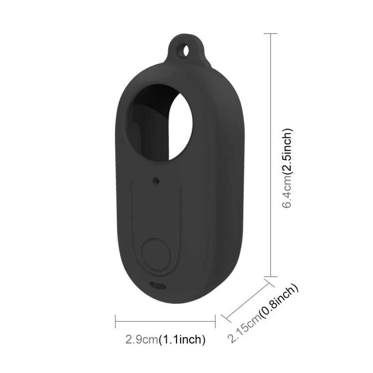 For Insta360 GO 3 PULUZ Camera Silicone Case with Lens  Cover (Black) - Case & Bags by PULUZ | Online Shopping South Africa | PMC TechLife | Buy Now Pay Later Mobicred