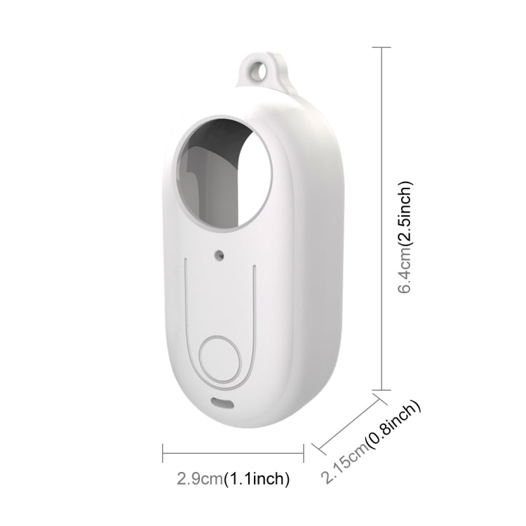 For Insta360 GO 3 PULUZ Camera Silicone Case with Lens  Cover (White) - Case & Bags by PULUZ | Online Shopping South Africa | PMC TechLife | Buy Now Pay Later Mobicred