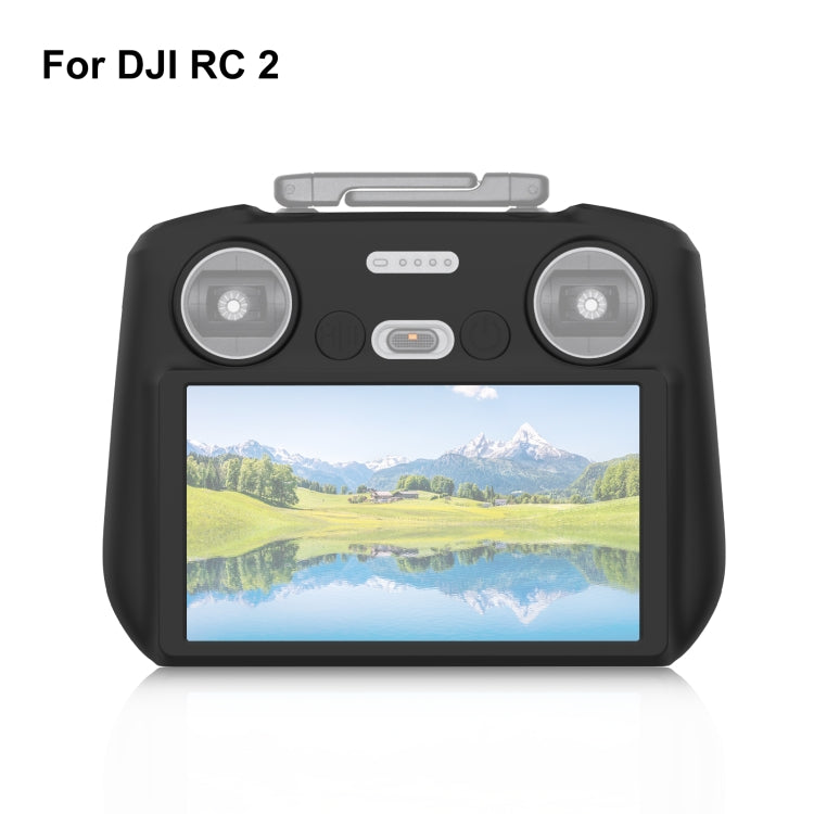 For DJI Mini 4 Pro / Air 3 Remote Control / DJI RC 2 with Screen PULUZ Silicone Protective Case (Black) - Carry Cases & Bags by PULUZ | Online Shopping South Africa | PMC TechLife | Buy Now Pay Later Mobicred