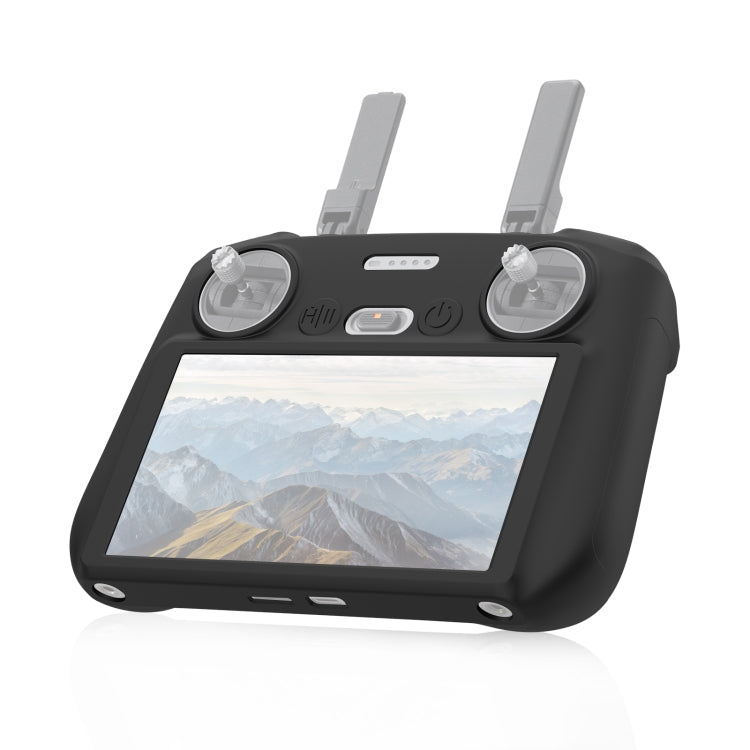 For DJI Mini 4 Pro / Air 3 Remote Control / DJI RC 2 with Screen PULUZ Silicone Protective Case (Black) - Carry Cases & Bags by PULUZ | Online Shopping South Africa | PMC TechLife | Buy Now Pay Later Mobicred