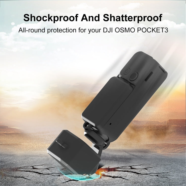 For DJI OSMO Pocket 3 PULUZ  3 in 1 Silicone Cover Case Set (Black) - free shipping - PMC TechLife - Order now!