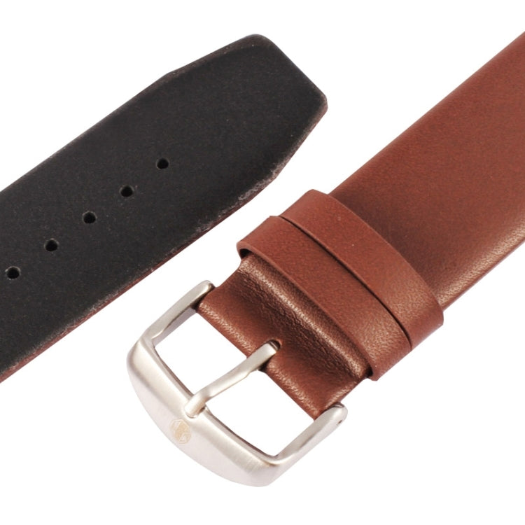 Kakapi for Apple Watch 42mm Subtle Texture Brushed Buckle Genuine Leather Watch Band with Connector(Coffee) - free shipping - PMC TechLife - Order now!